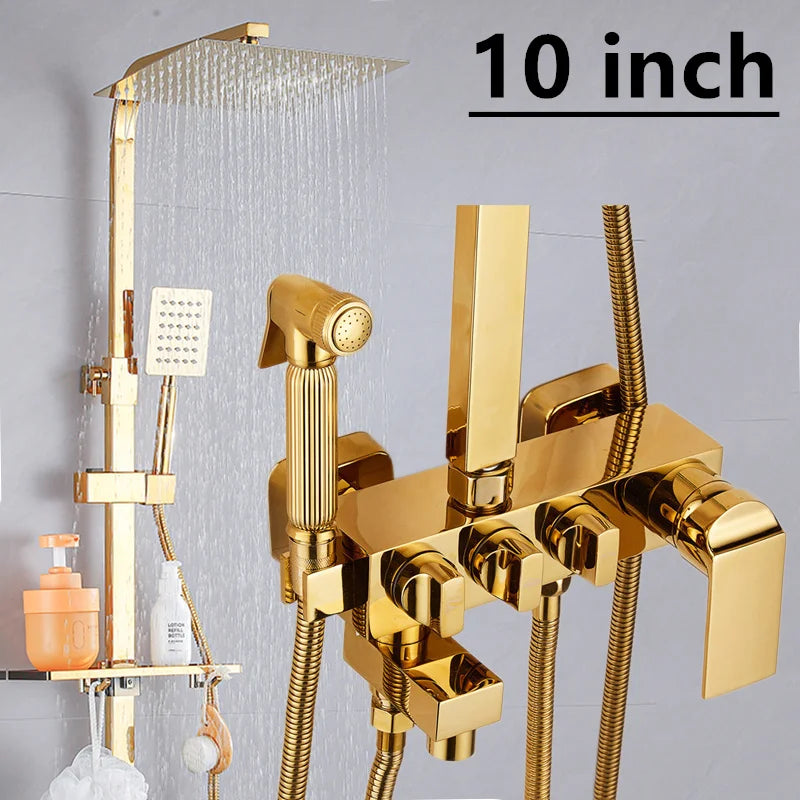 Regenduschen-System – Edelstahl Design – Höhenverstellbar