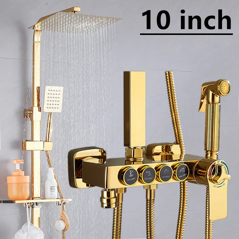 Regenduschen-System – Edelstahl Design – Höhenverstellbar