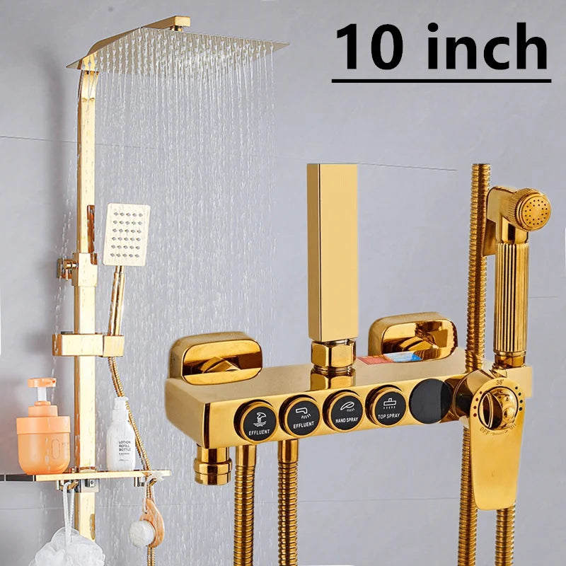 Regenduschen-System – Edelstahl Design – Höhenverstellbar