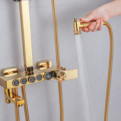 Regenduschen-System – Edelstahl Design – Höhenverstellbar