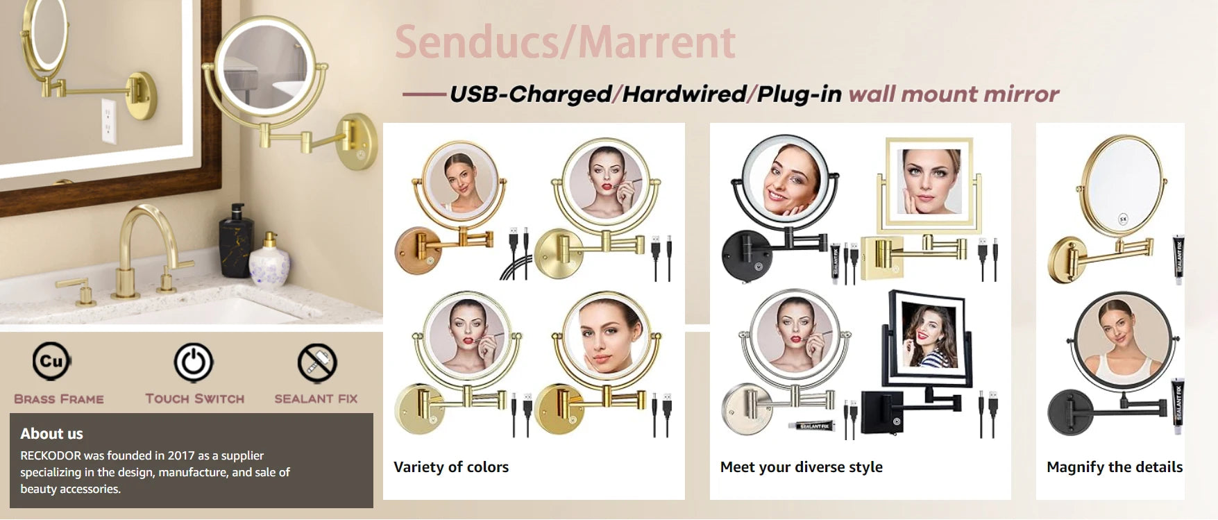 Regenduschen-System – Edelstahl Design – Höhenverstellbar