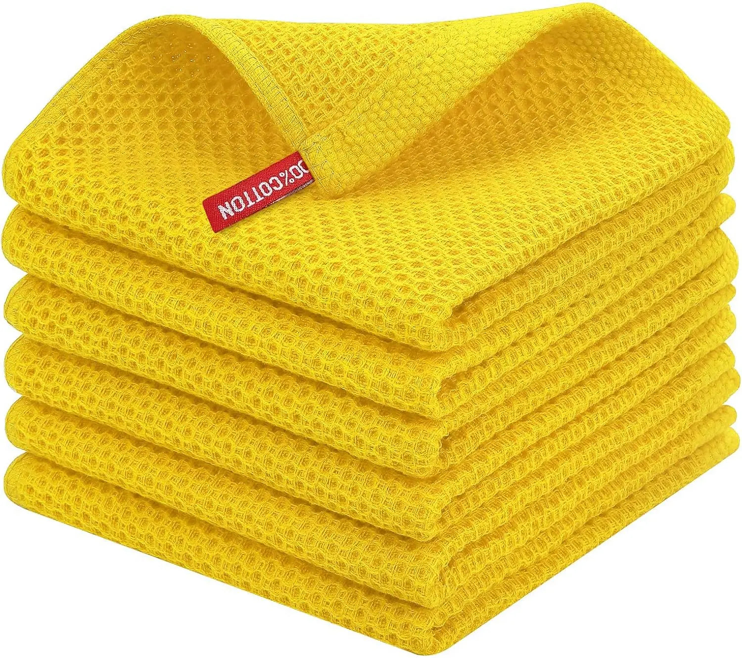 Reines Baumwoll-Küchentuchset – Waffelstruktur – 30x30cm