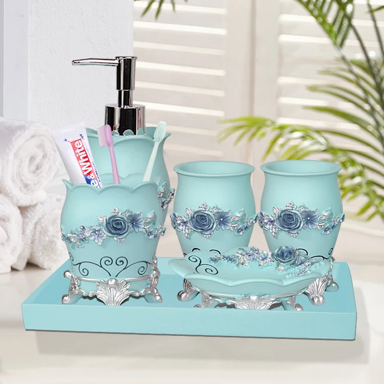 Resin Bad Set – Modernes Design – 5/6 Teile