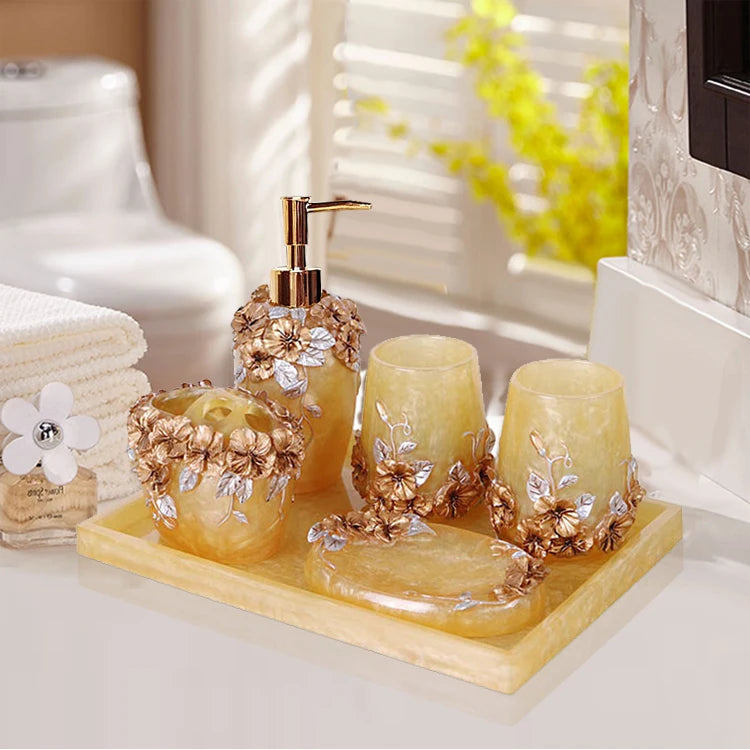 Resin Bad Set – Modernes Design – 5/6 Teile