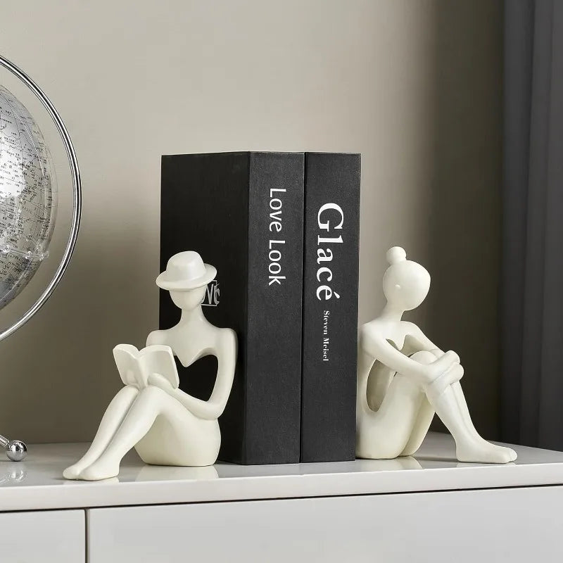 Abstrakte Resin Figur in Rot, für Wohnzimmer Deko