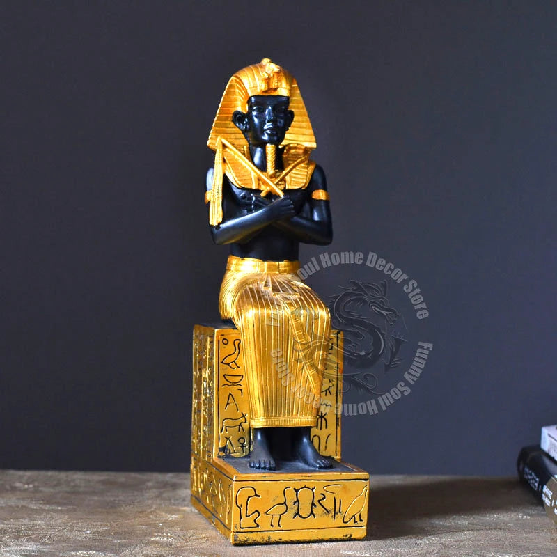 Resin Pharao Statue – Antik Imitation – 26.5x11.5x7cm