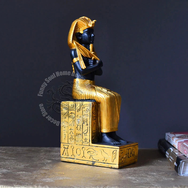 Resin Pharao Statue – Antik Imitation – 26.5x11.5x7cm