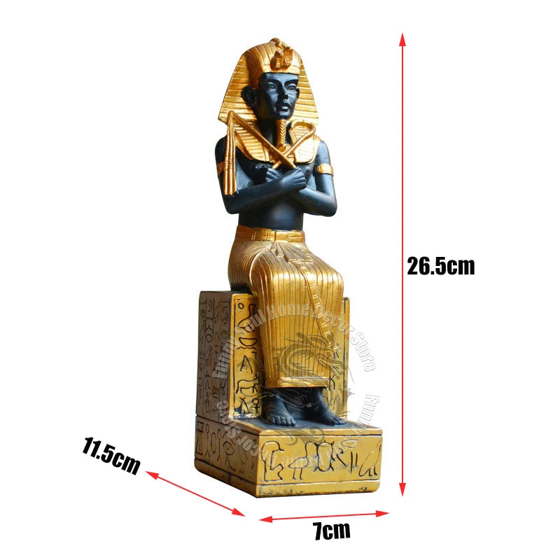 Resin Pharao Statue – Antik Imitation – 26.5x11.5x7cm