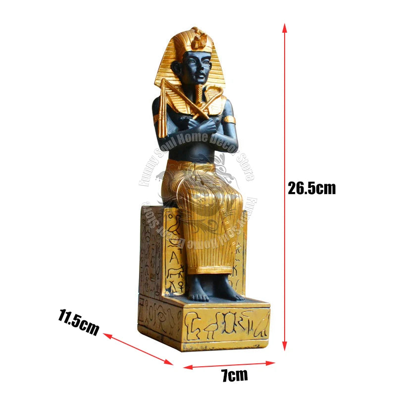 Resin Pharao Statue – Antik Imitation – 26.5x11.5x7cm