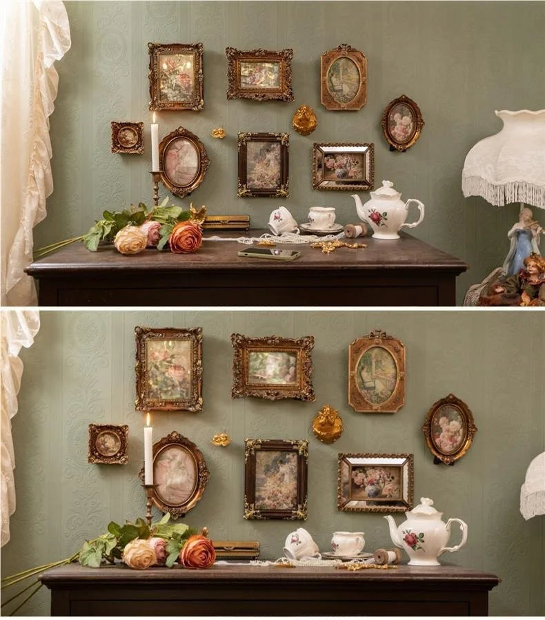 Retro Bilderrahmen – Europäisches Harzdesign – Unregelmässig geformt