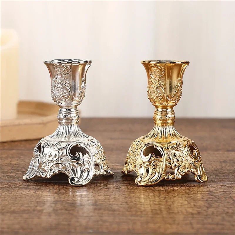 Retro Kerzenhalter Set – Zinklegierung – Europäischer Stil