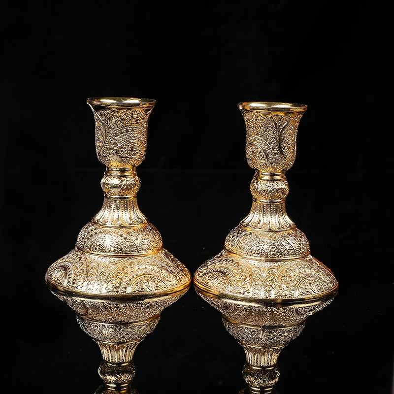 Retro Kerzenhalter Set – Zinklegierung – Europäischer Stil