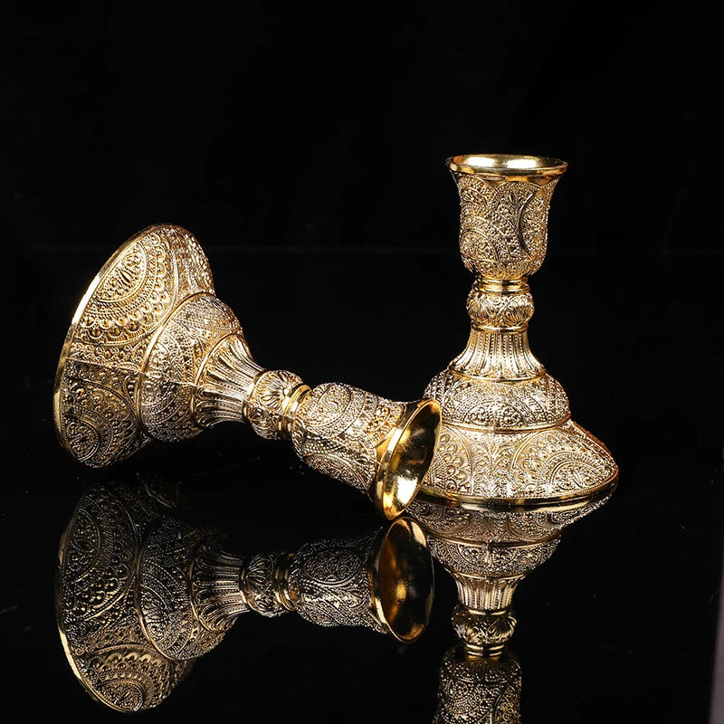 Retro Kerzenhalter Set – Zinklegierung – Europäischer Stil