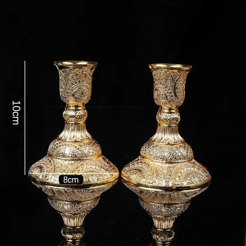 Retro Kerzenhalter Set – Zinklegierung – Europäischer Stil