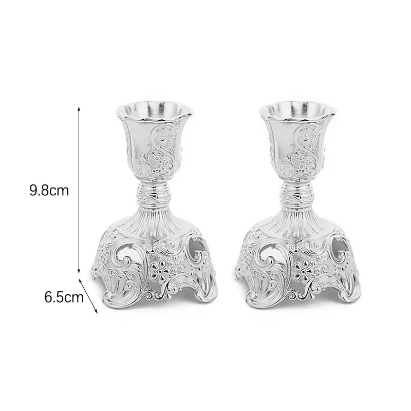 Retro Kerzenhalter Set – Zinklegierung – Europäischer Stil