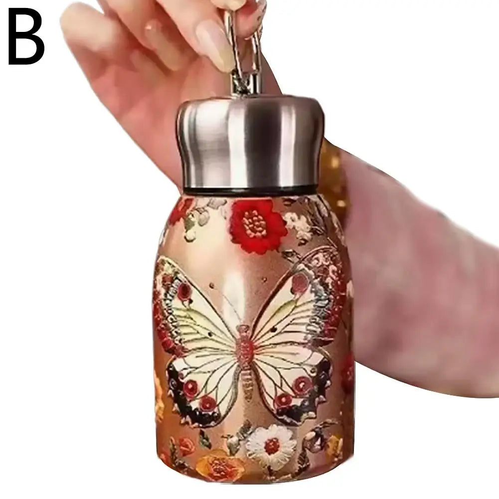 Retro Pfauentasse – Edelstahl – Tragbares Design