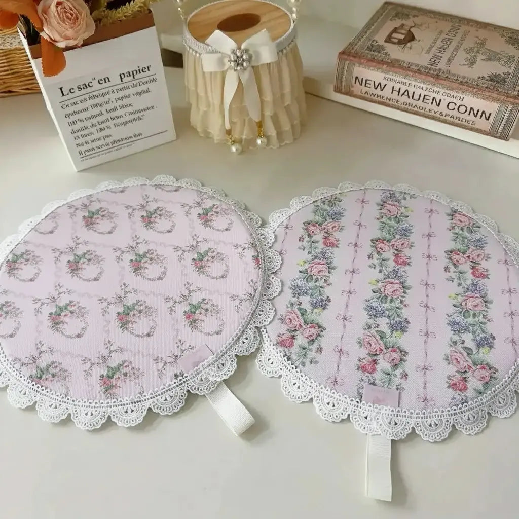 Retro Rosenuntersetzer – Spitze, Luxus, Wasserfest, Umweltfreundlich