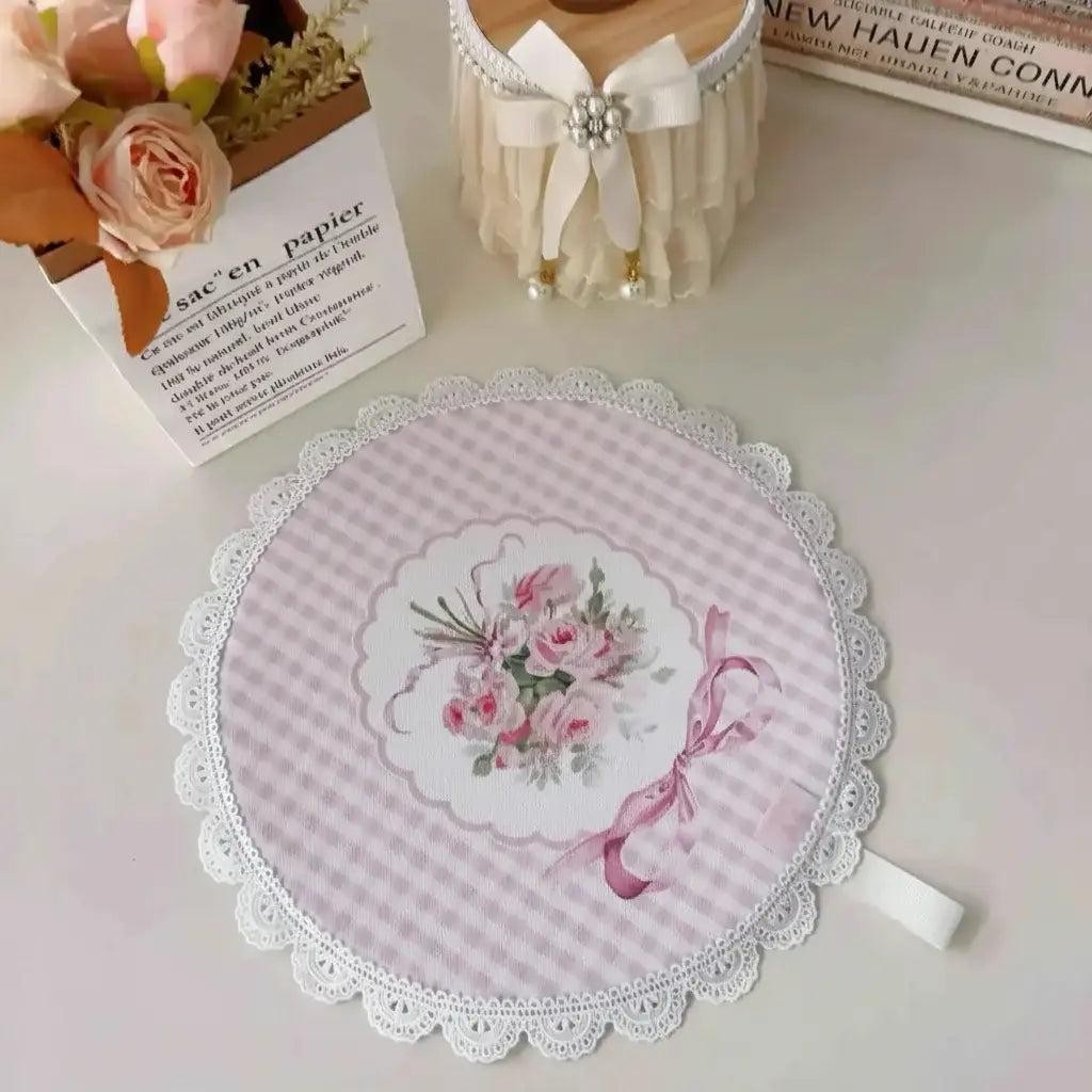 Retro Rosenuntersetzer – Spitze, Luxus, Wasserfest, Umweltfreundlich