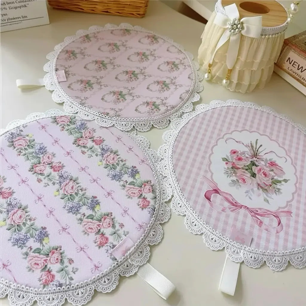 Retro Rosenuntersetzer – Spitze, Luxus, Wasserfest, Umweltfreundlich