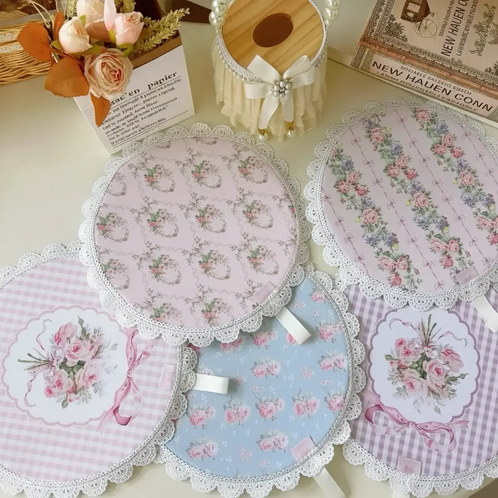 Retro Rosenuntersetzer – Spitze, Luxus, Wasserfest, Umweltfreundlich