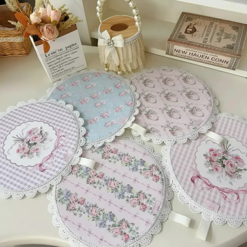 Retro Rosenuntersetzer – Spitze, Luxus, Wasserfest, Umweltfreundlich