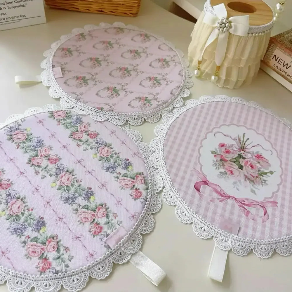 Retro Rosenuntersetzer – Spitze, Luxus, Wasserfest, Umweltfreundlich