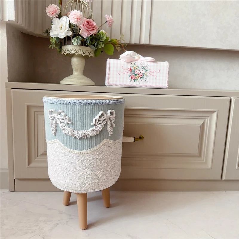 Retro Spitze Abfalleimer – Harz Design – 22x22x35cm