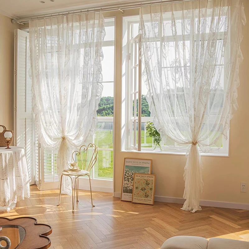 Retro Spitzenvorhang – Europäisches Design 100x200cm