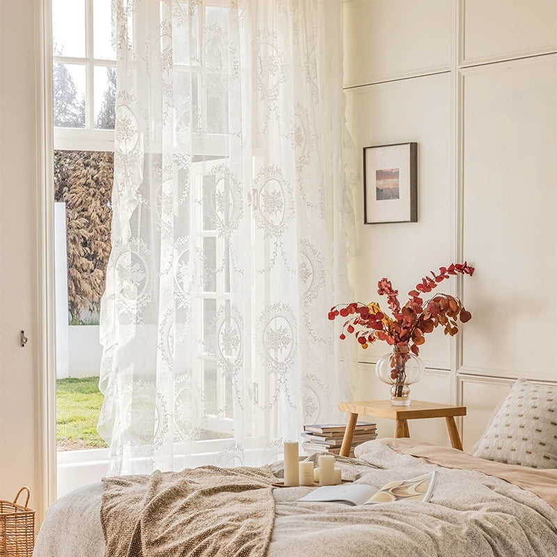 Retro Spitzenvorhang – Europäisches Design 100x200cm