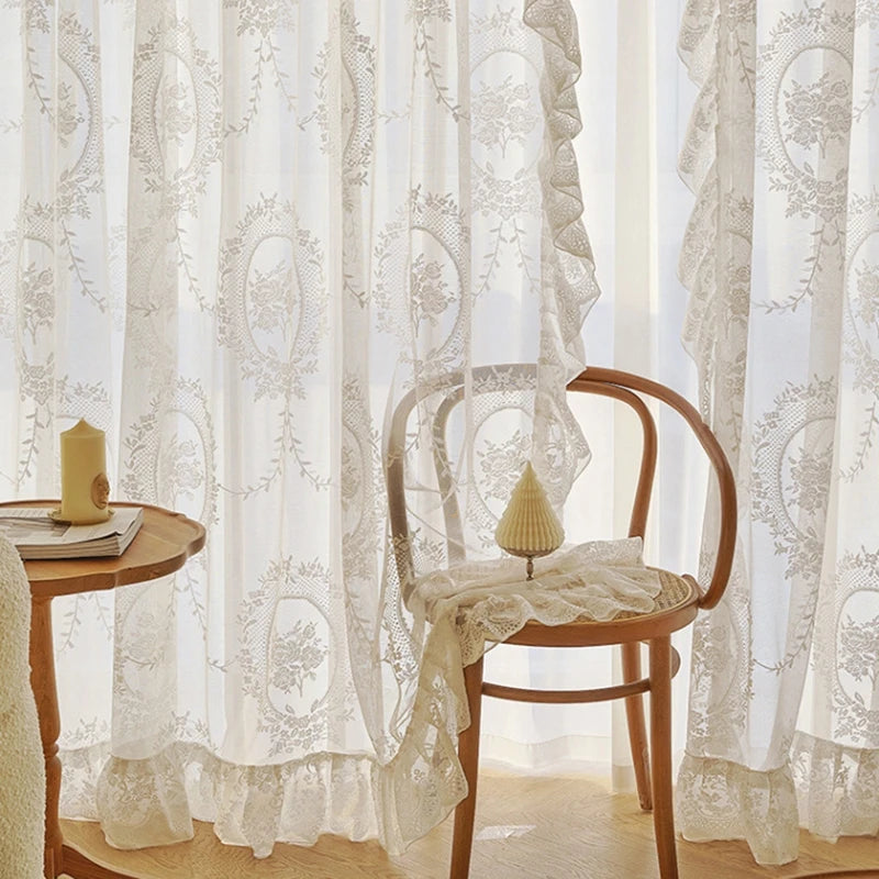 Retro Spitzenvorhang – Europäisches Design 100x200cm
