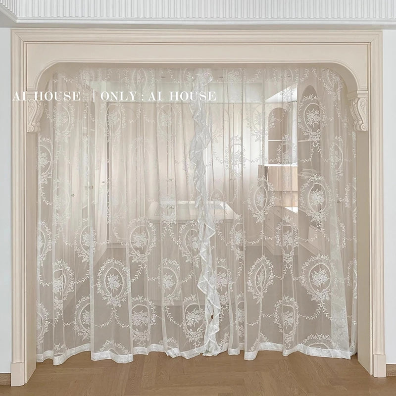 Retro Spitzenvorhang – Europäisches Design 100x200cm