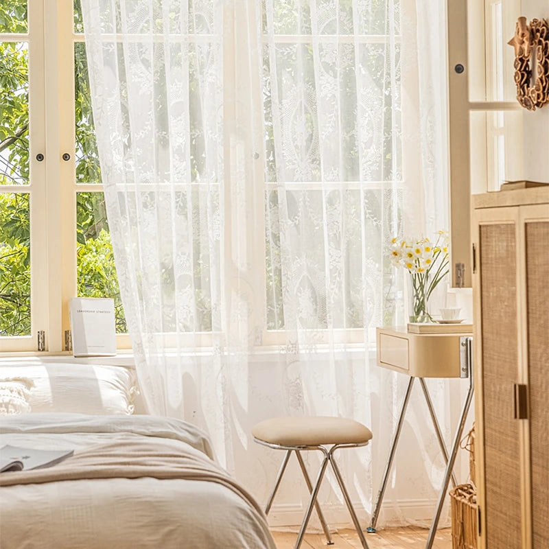 Retro Spitzenvorhang – Europäisches Design 100x200cm