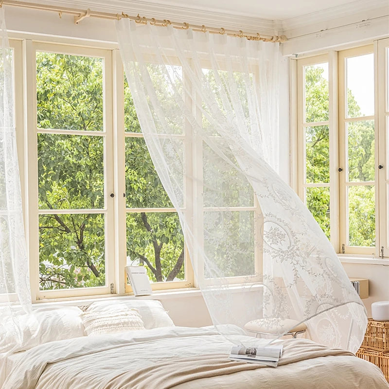 Retro Spitzenvorhang – Europäisches Design 100x200cm