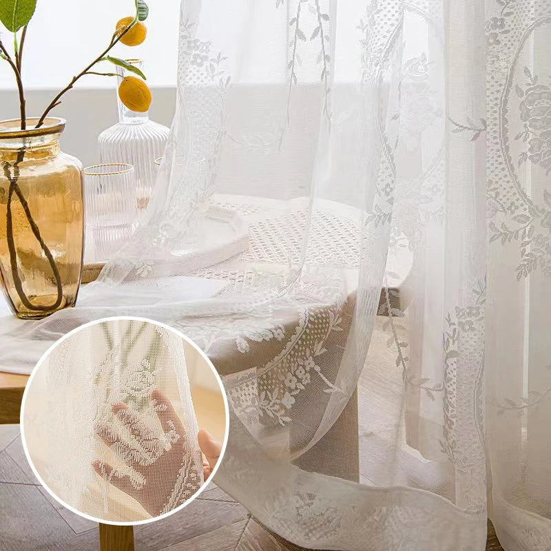 Retro Spitzenvorhang – Europäisches Design 100x200cm