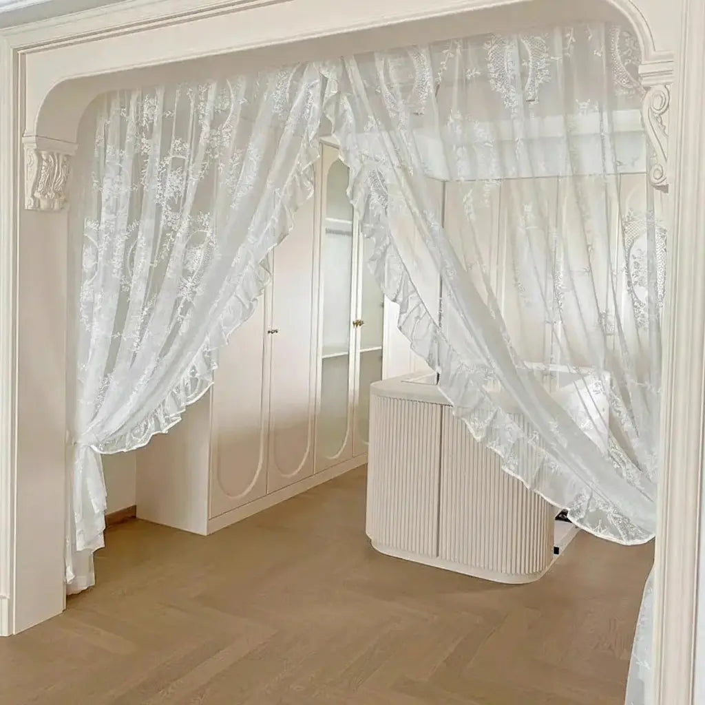 Retro Spitzenvorhang – Europäisches Design 100x200cm