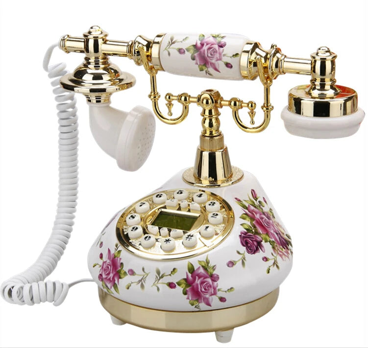Retro Telefon – Keramik Antik – Schnurgebunden