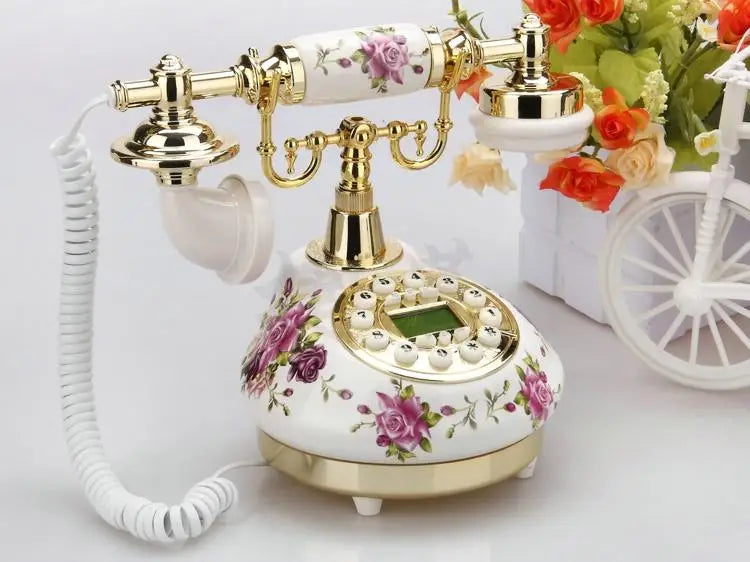 Retro Telefon – Keramik Antik – Schnurgebunden