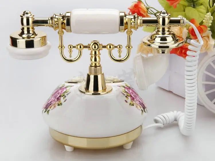 Retro Telefon – Keramik Antik – Schnurgebunden