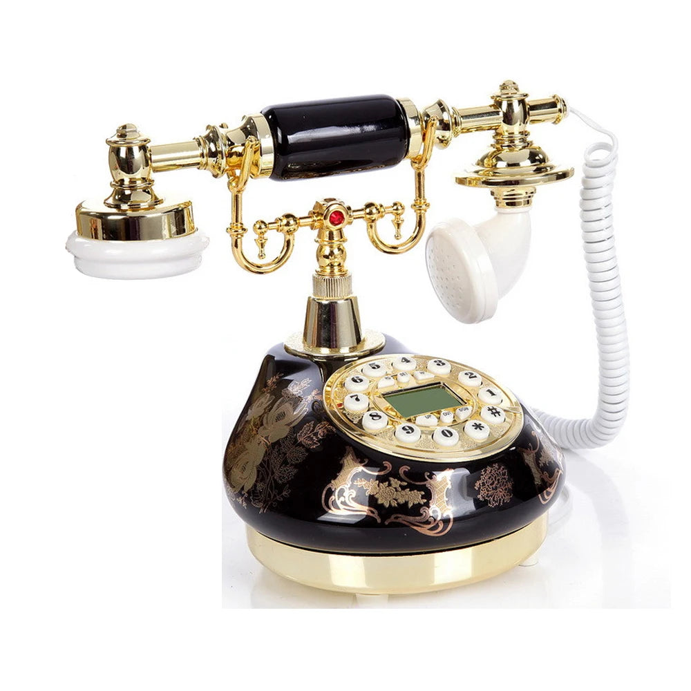 Retro Telefon – Keramik Antik – Schnurgebunden