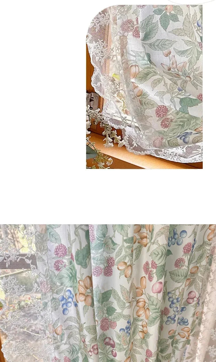 Retro Vorhang – Amerikanisch Pastoral Stickerei – 140x200cm