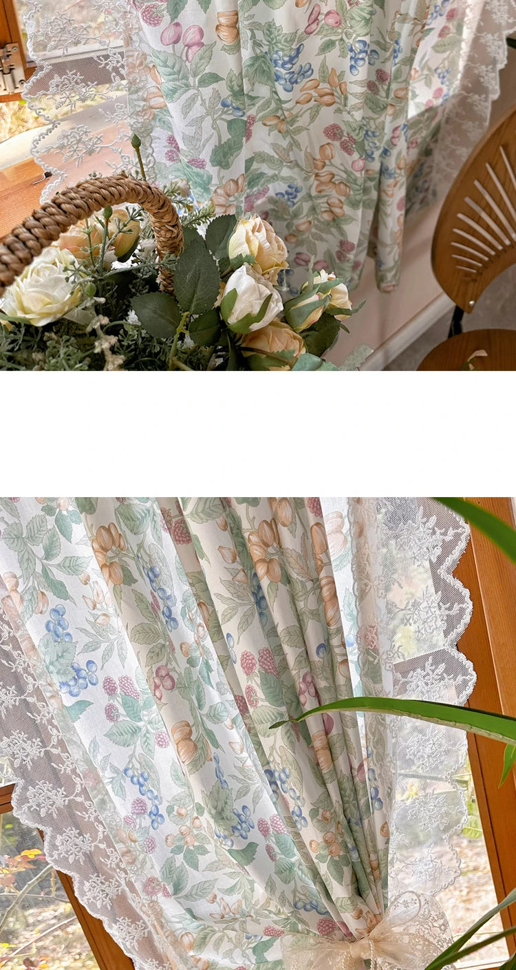 Retro Vorhang – Amerikanisch Pastoral Stickerei – 140x200cm