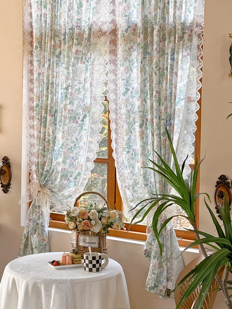 Retro Vorhang – Amerikanisch Pastoral Stickerei – 140x200cm