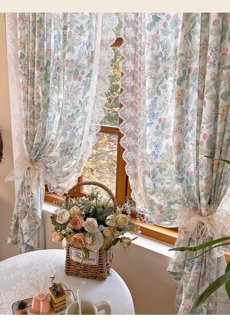 Retro Vorhang – Amerikanisch Pastoral Stickerei – 140x200cm