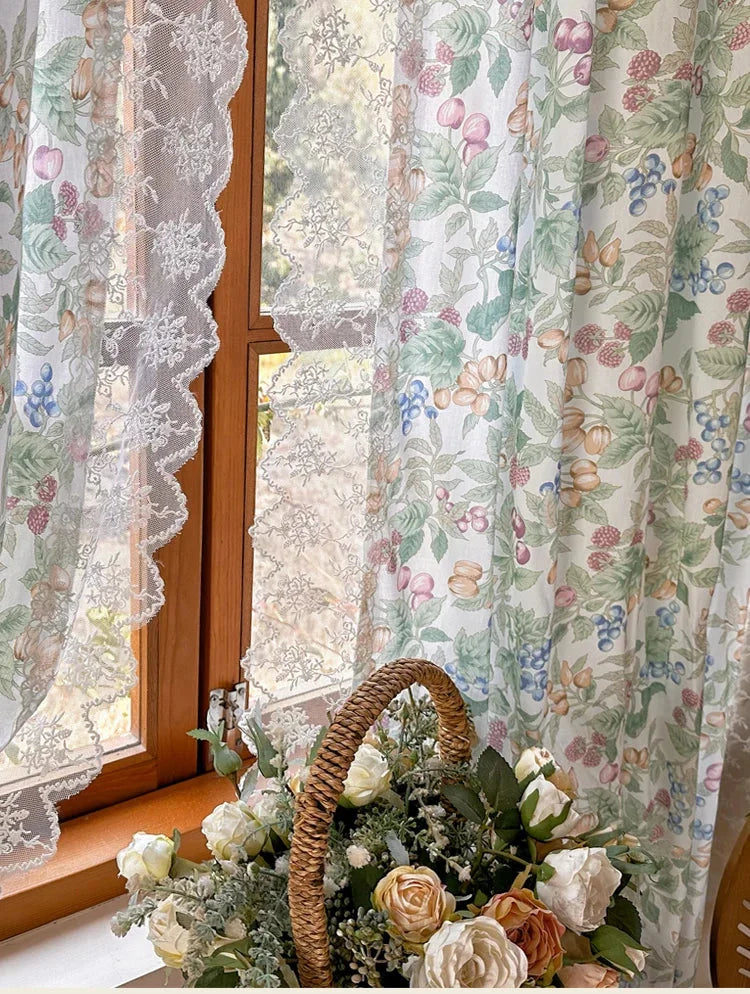 Retro Vorhang – Amerikanisch Pastoral Stickerei – 140x200cm