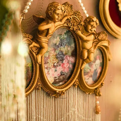 Retro Wald Engel Fotorahmen aus Resin im europäischen Stil in Farbe C