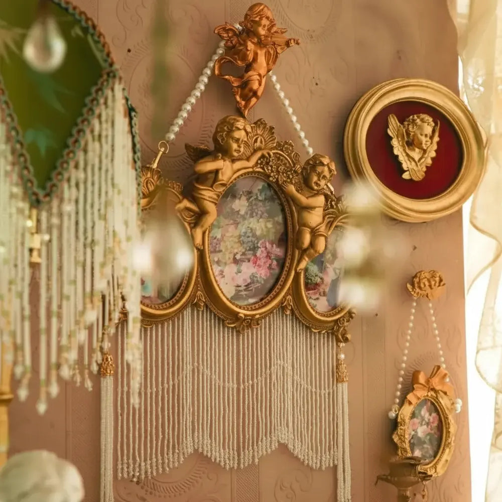 Retro Wald Engel Fotorahmen aus Resin im europäischen Stil