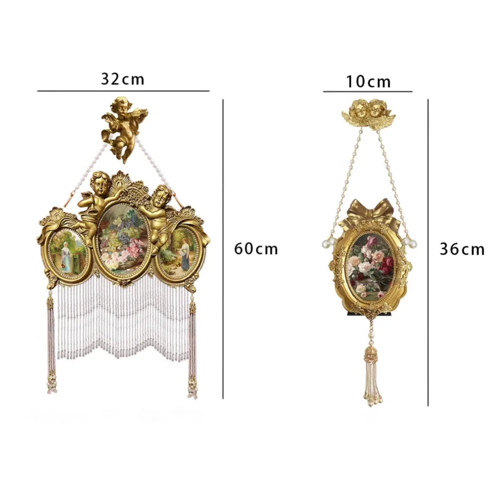 Retro Wald Engel Fotorahmen aus Resin im europäischen Stil, Typ C