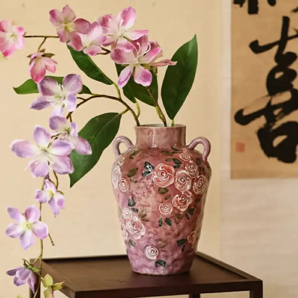 Rosen-Keramikvase – Moderner Stil – Tisch-Hydroponik