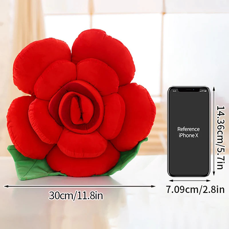 Rosenblume Kissen – Plüschdesign – Perfektes Geschenk