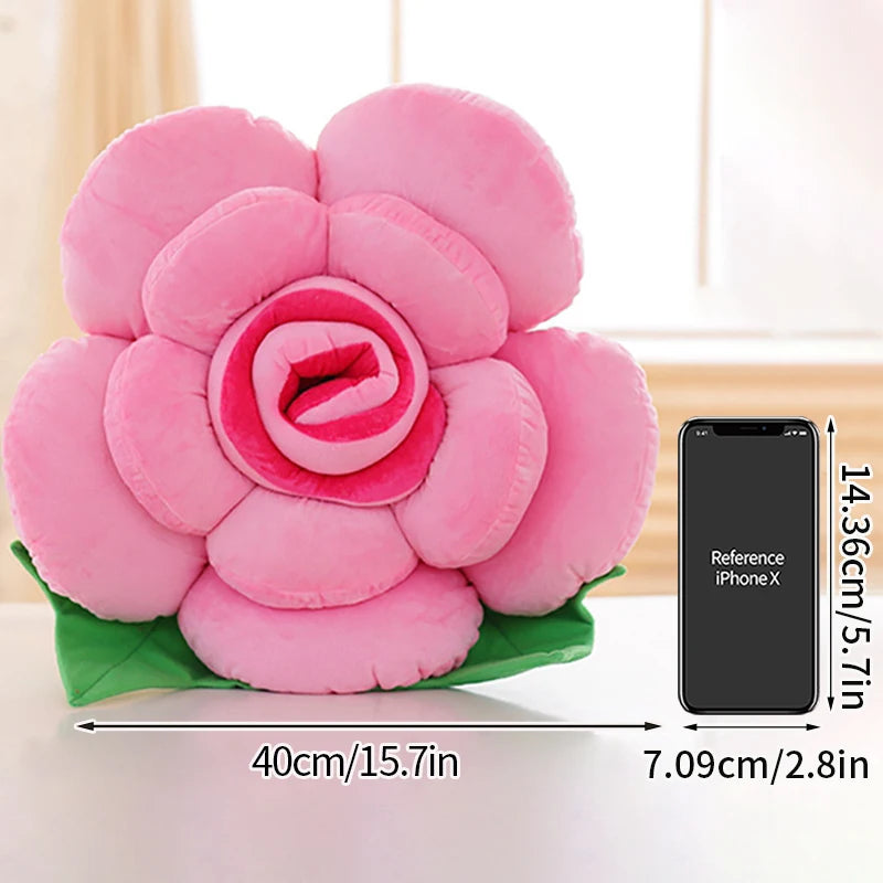 Rosenblume Kissen – Plüschdesign – Perfektes Geschenk